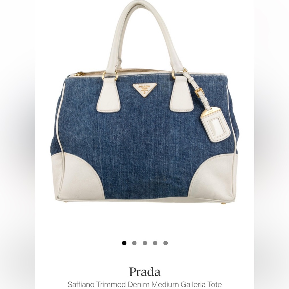Denim blue PRADA Purse